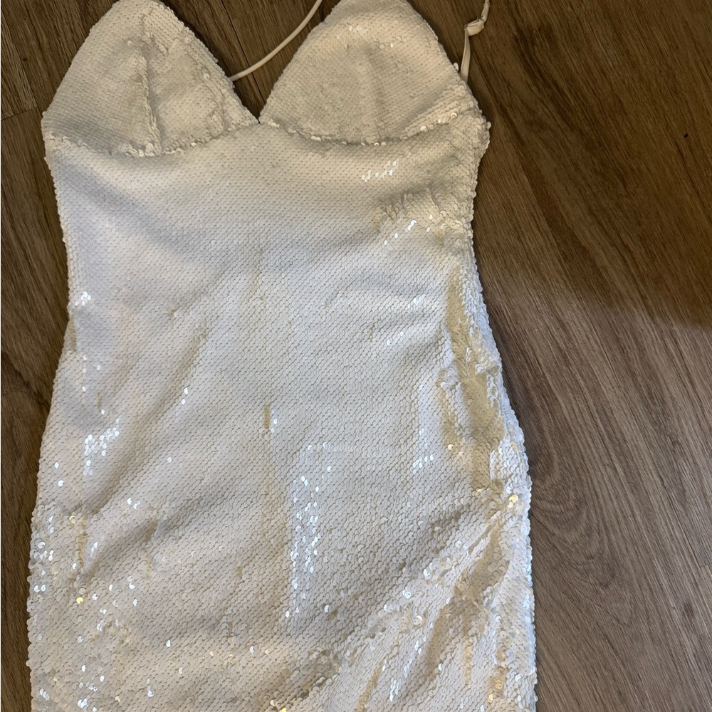 Meshki “Gracie” Dress - white sequin bridal dress size XS - Picture 5 of 6